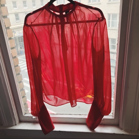 TopShop Silk Blouse - Picture 1 of 3